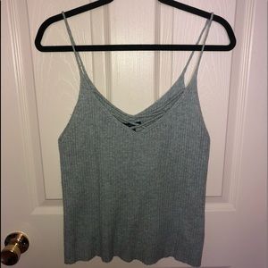 American Eagle Light Blue Sweater Tank Top